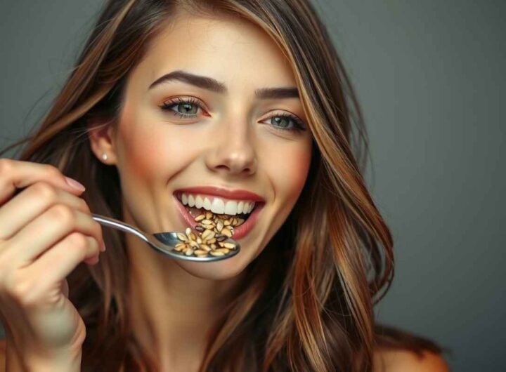 un cucchiaino di semi per la bellezza
