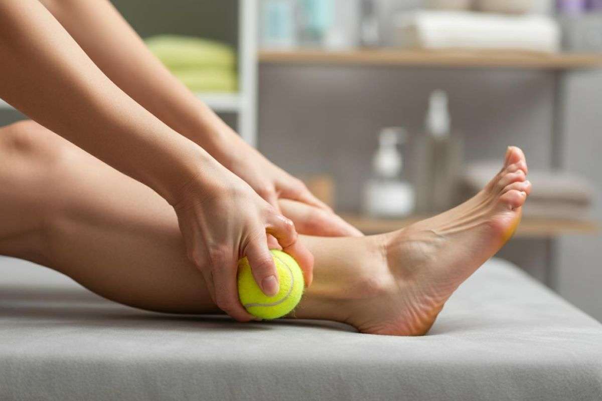 L'automassaggio con una pallina da tennis
