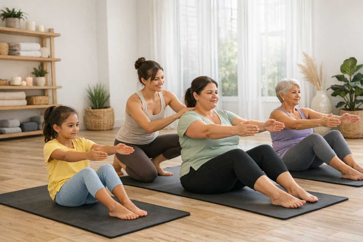 **Pilates** per ogni età, come cambia la pratica tra bambini, adulti e over 50