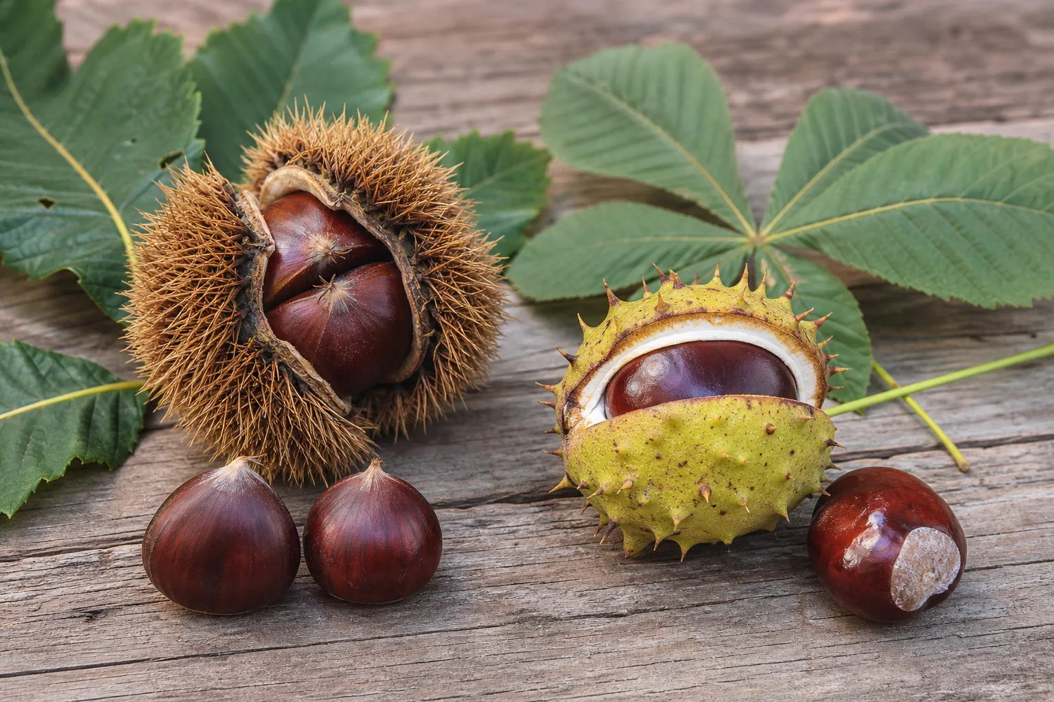 Castagne vere o matte: come distinguerle e riconoscere quelle commestibili
