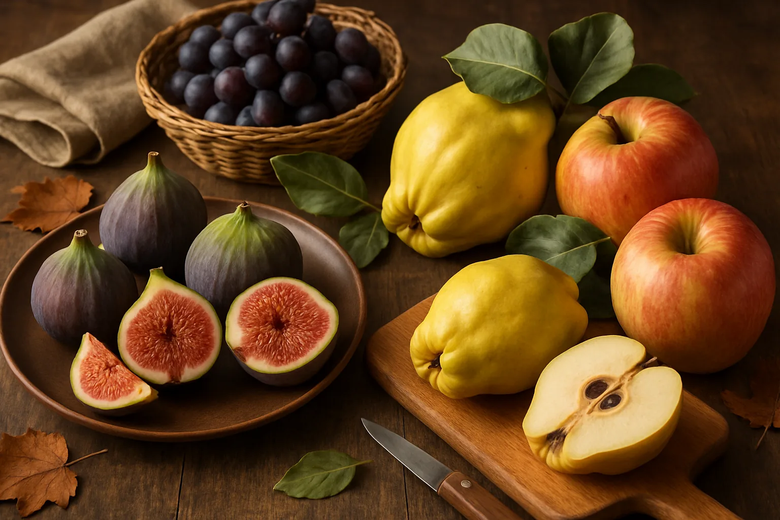 Frutta autunnale: proprietà nutrizionali di fichi e mele cotogne
